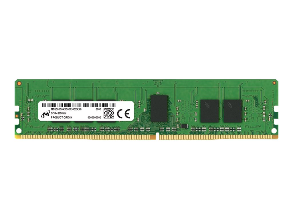 Micron - DDR4 - module - 8 Go - DIMM 288 broches - 3200 MHz / PC4-25600 - CL22 - 1.2 V - mémoire enregistré - ECC - MTA9ASF1G72PZ-3G2R - DDR4