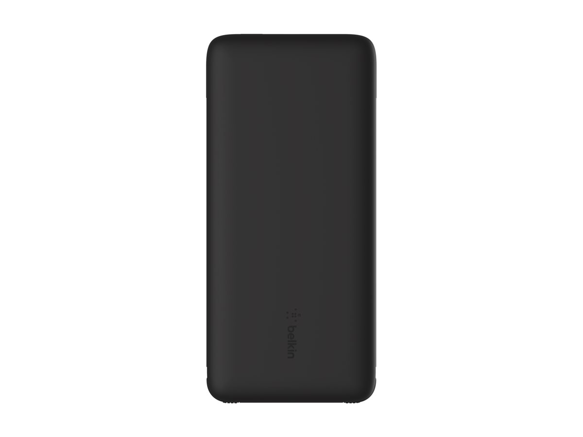 Belkin BoostCharge Plus - Banque d'alimentation - 10000 mAh - 23 Watt - Fast Charge, PD - 2 connecteurs de sortie (Lightning, 24 pin USB-C) - noir - BPB006BTBLK - Batteries spécifiques