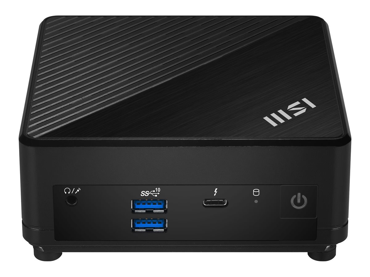 MSI Cubi 5 12M 003BEU - Barebone - mini PC - 1 x Core i3 1215U jusqu'à - RAM 0 Go - Carte graphique Intel Iris Xe - Gigabit Ethernet, 2.5 Gigabit Ethernet, IEEE 802.11ax (Wi-Fi 6E), Bluetooth 5.3 - 802.11a/b/g/n/ac/ax (Wi-Fi 6E), Bluetooth 5.3 - noir - 936-B0A811-080 - Mini-systèmes