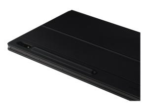 Samsung EF-DX900 - Clavier et étui (couverture de livre) - avec pavé tactile - rétroéclairé - POGO pin - noir clavier, noir étui - pour Galaxy Tab S8 Ultra - EF-DX900BBEGFR - Claviers