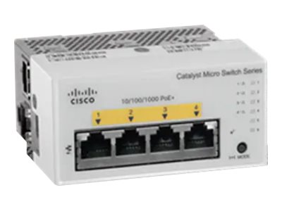 Cisco Catalyst Micro Switches CMICR-4PS - Commutateur - 4 x 10/100/1000 (4 PoE+) + 2 x SFP - fixation murale - CMICR-4PS - Concentrateurs et commutateurs gigabit