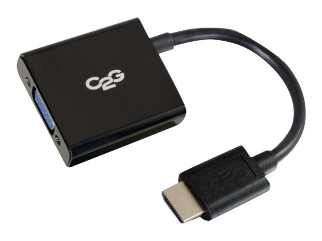 C2G HDMI Mini to VGA Adapter Converter Dongle - Convertisseur vidéo - HDMI - VGA - noir - 80503 - Convertisseurs vidéo