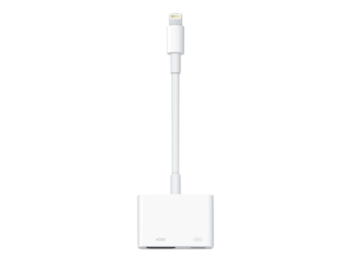 Apple Lightning Digital AV Adapter - Câble Lightning - Lightning mâle pour HDMI, Lightning femelle - MW2P3ZM/A - Accessoires pour systèmes audio domestiques