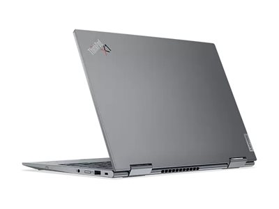 Lenovo ThinkPad X1 Yoga Gen 8 21HQ - Conception inclinable - Intel Core i7 - 1355U / jusqu'à 3.7 GHz - Evo - Win 11 Pro - Carte graphique Intel Iris Xe - 32 Go RAM - 1 To SSD TCG Opal Encryption 2, NVMe, Performance - 14" OLED écran tactile 3840 x 2400 (WQUXGA) - NFC, Wi-Fi 6E - 5G - gris orage - clavier : Français - avec 3 ans de Lenovo Premier Support, compensation CO2 0,5 tonne - 21HQ005TFR - Ordinateurs portables