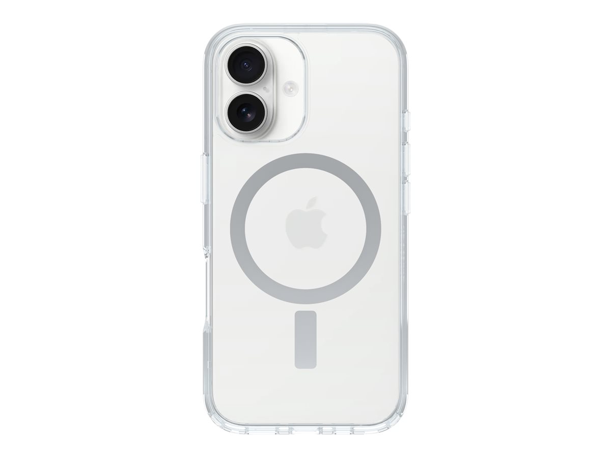 OtterBox Symmetry Series Clear - Coque de protection pour téléphone portable - compatibilité avec MagSafe - clair - pour Apple iPhone 16 - 77-96370 - Coques et étuis pour téléphone portable