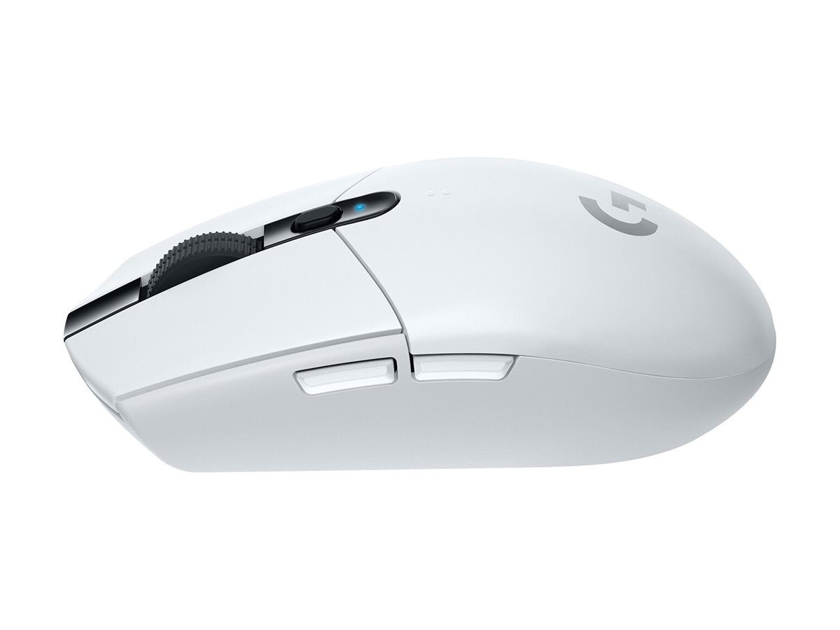 Logitech G G305 - Souris - optique - 6 boutons - sans fil - 2.4 GHz - récepteur sans fil USB - blanc - 910-005292 - Souris