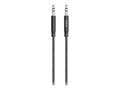 Belkin MIXIT Aux Cable - Câble audio - mini-phone stereo 3.5 mm mâle pour mini-phone stereo 3.5 mm mâle - 1.22 m - noir - AV10164BT04-BLK - Câbles audio