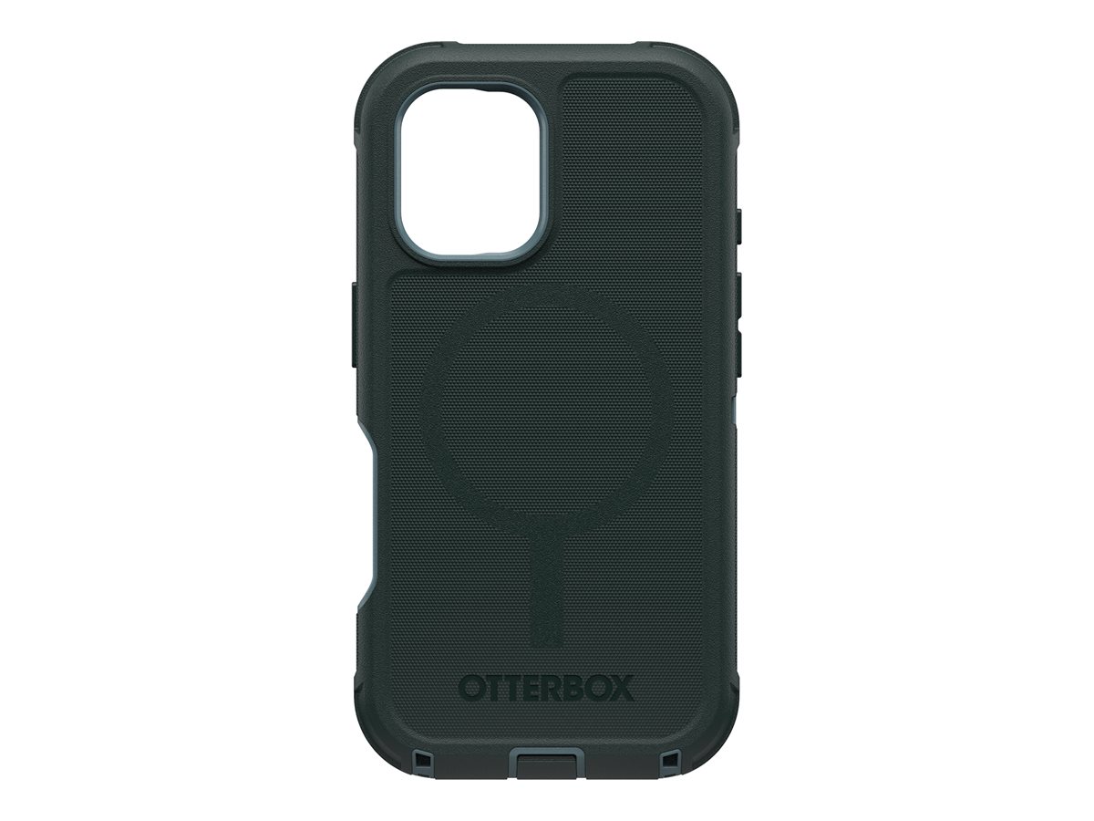 OtterBox Defender Series - Coque de protection pour téléphone portable - compatibilité avec MagSafe - silicone - sagebrush (vert) - pour Apple iPhone 16 - 77-95969 - Coques et étuis pour téléphone portable