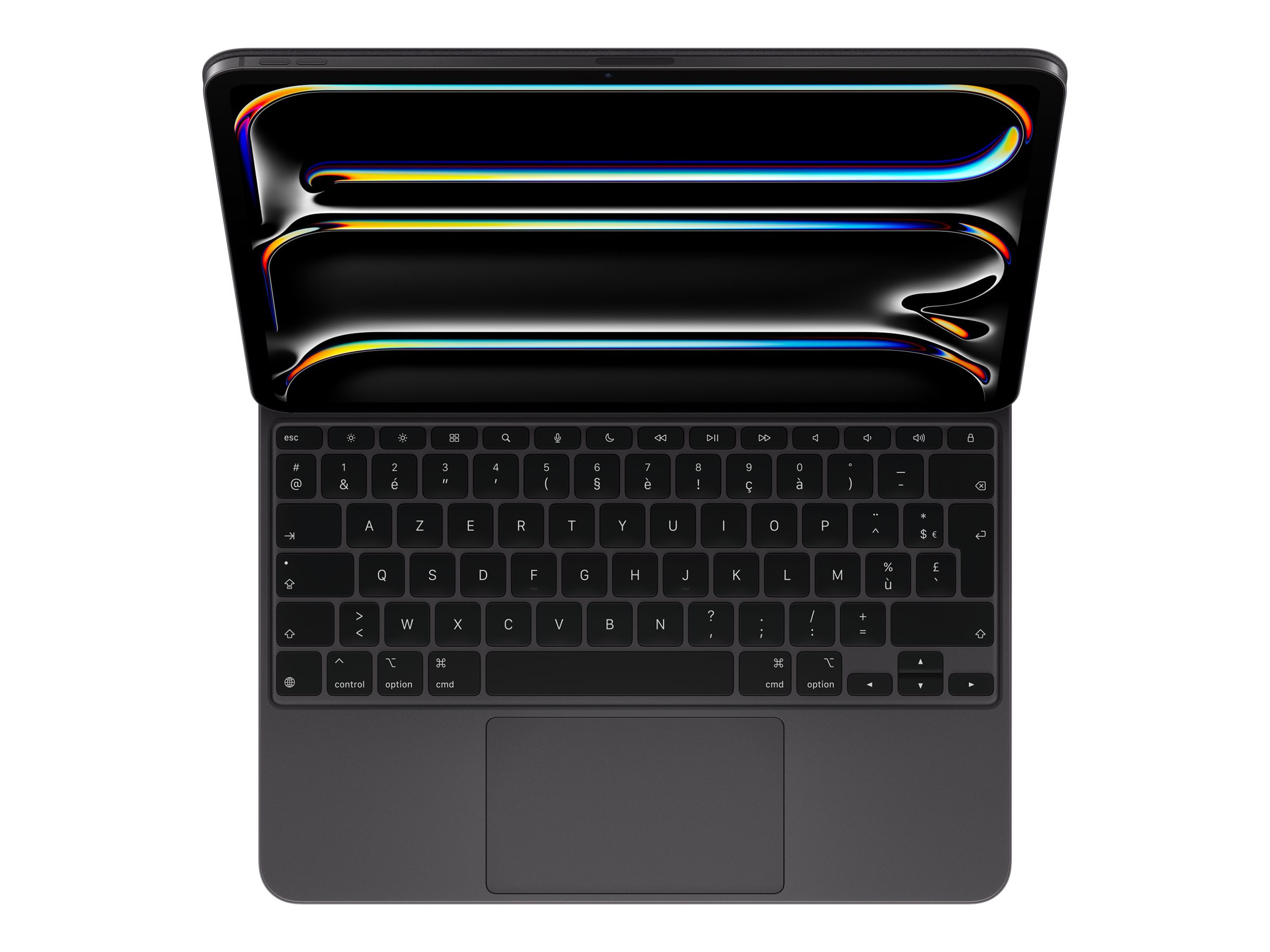 Apple Magic Keyboard - Clavier et étui - avec trackpad - rétroéclairé - Apple Smart connector - AZERTY - Français - noir - MWR53F/A - Claviers