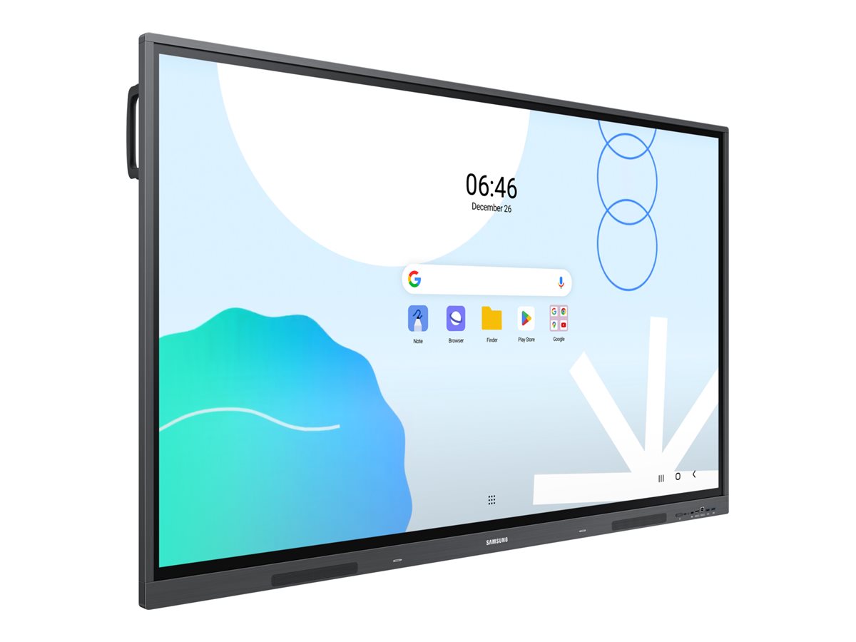 Samsung Interactive Display WA86D - Classe de diagonale 86" WAD Series écran LCD rétro-éclairé par LED - éducation/entreprise - avec tableau blanc interactif intégré, écran tactile (multitouch) - Android - 4K UHD (2160p) 3840 x 2160 - gris sidéral - LH86WADWLGCXEN - Écrans tactiles grand format