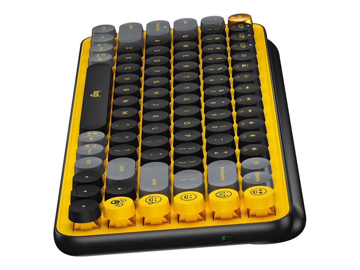 Logitech POP Keys - Clavier - sans fil - Bluetooth LE, Bluetooth 5.1 - QWERTY - Pan Nordic - commutateur : Brown Tactile - explosion - 920-010731 - Claviers