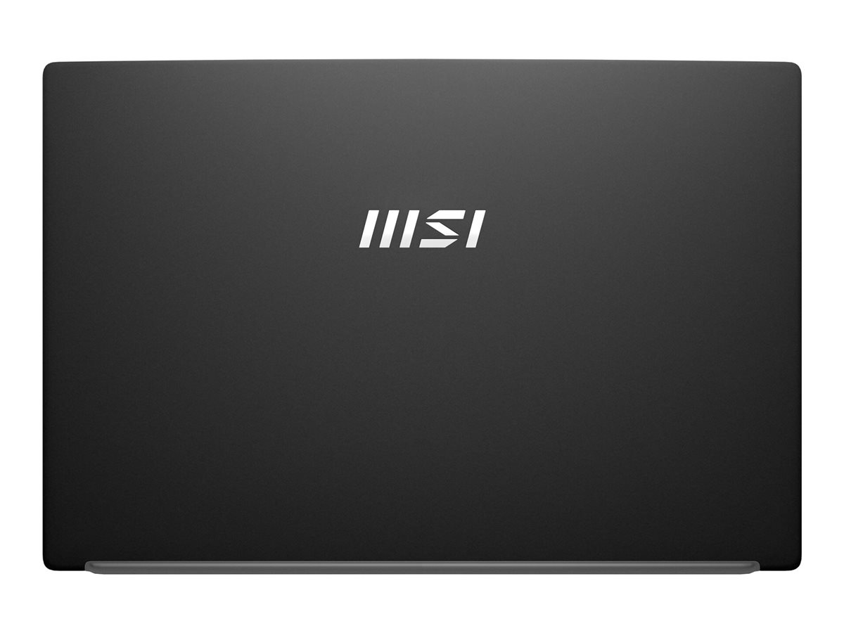MSI Modern 15 B13M-258FR - Conception de charnière à 180 degrés - Intel Core i5 - 1335U / jusqu'à 4.6 GHz - Win 11 - Carte graphique Intel Iris Xe - 16 Go RAM - 512 Go SSD NVMe - 15.6" 1920 x 1080 (Full HD) - Wi-Fi 6 - noir classique - 9S7-15H112-258 - Ordinateurs portables