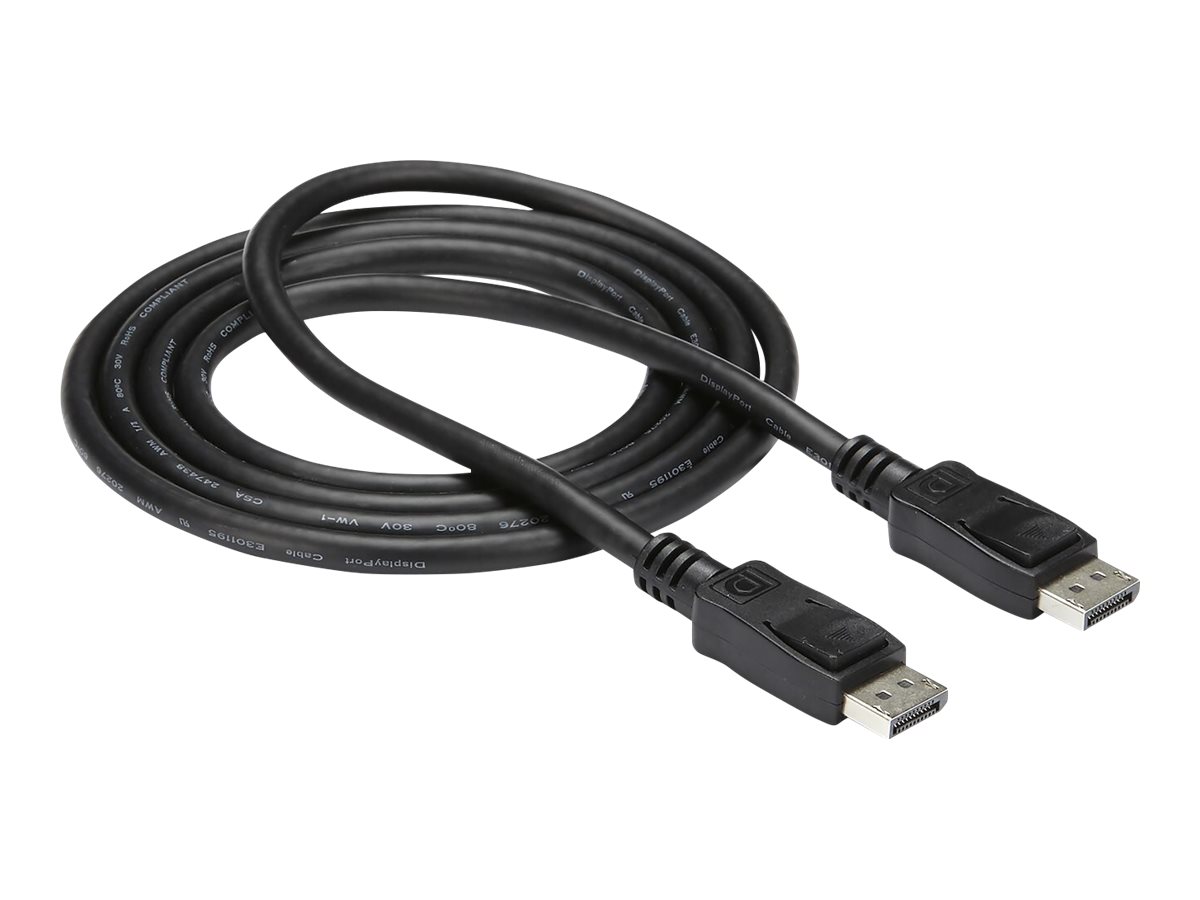 StarTech.com Câble DisplayPort Mâle vers Mâle avec verrouillage  - Cordon DP M / M - 7m - Câble DisplayPort - DisplayPort (M) pour DisplayPort (M) - 7 m - verrouillé - noir - DISPL7M - Câbles pour périphérique