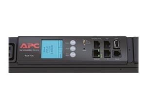 PDU en rack avec compteur APC - Unité de distribution secteur (rack-montable) - CA 400 V - triphasé - Ethernet, RS-232, USB - entrée : IEC 60309 32A - connecteurs de sortie : 42 - 0U - noir - pour P/N: AR3103SP, AR3106SP, SRT1000RMXLI, SRT1000RMXLI-NC, SRT10RMXLIX806, SRT5KRMXLW-TW - AP8886 - Parasurtenseurs et PDU