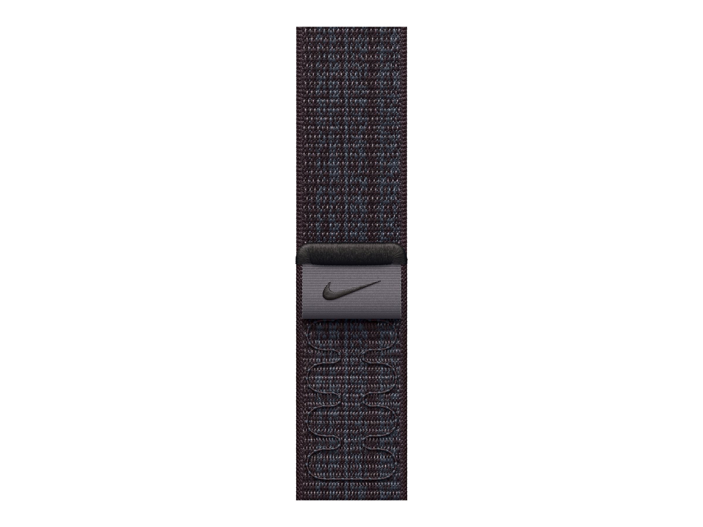 Apple Nike - Boucle pour montre intelligente - 45 mm - 145 - 220 mm - Noir/bleu - MUJX3ZM/A - Accessoires pour smart watch