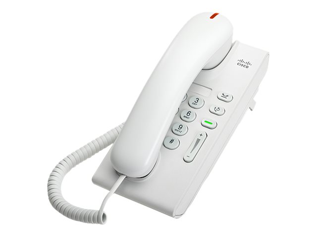Cisco Unified IP Phone 6901 Standard - Téléphone VoIP - SCCP - blanc - CP-6901-W-K9= - Téléphones filaires