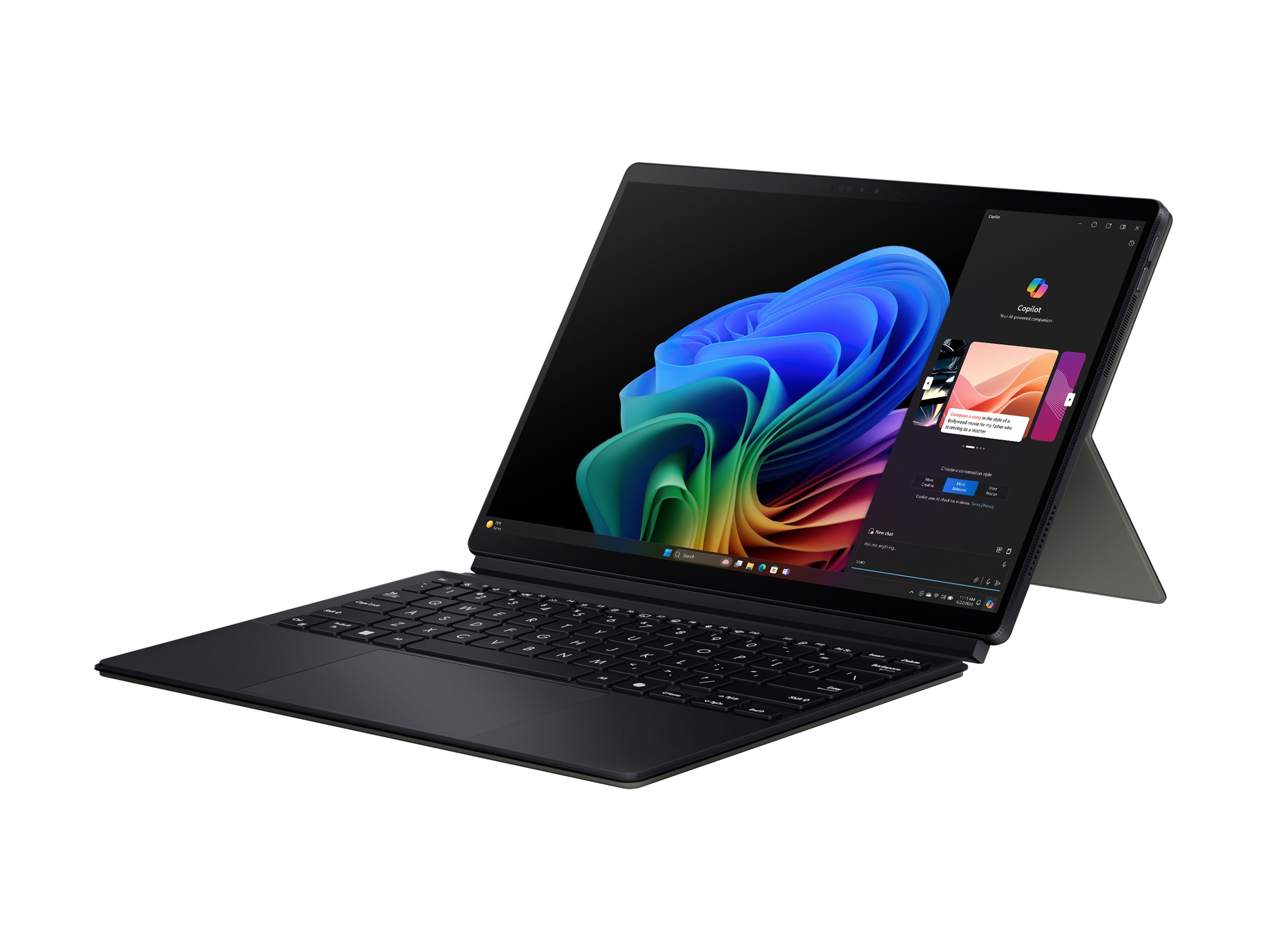 ASUS ProArt PZ13 OLED HT5306QA-LX006X - Tablette - avec clavier détachable - Snapdragon X Plus - X1P-42-100 / jusqu'à 3.4 GHz - Win 11 Pro - Qualcomm Adreno - 16 Go RAM - 1 To SSD NVMe - 13.3" OLED écran tactile 2880 x 1800 (3K) - Wi-Fi 7, Bluetooth - noir nano - 90NB1441-M00260 - Tablettes et appareils portables