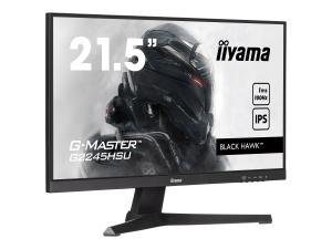 iiyama G-MASTER Black Hawk G2245HSU-B1 - Écran LED - 22" (21.5" visualisable) - 1920 x 1080 Full HD (1080p) @ 100 Hz - IPS - 250 cd/m² - 1000:1 - 1 ms - HDMI, DisplayPort - haut-parleurs - noir mat - G2245HSU-B1 - Écrans d'ordinateur