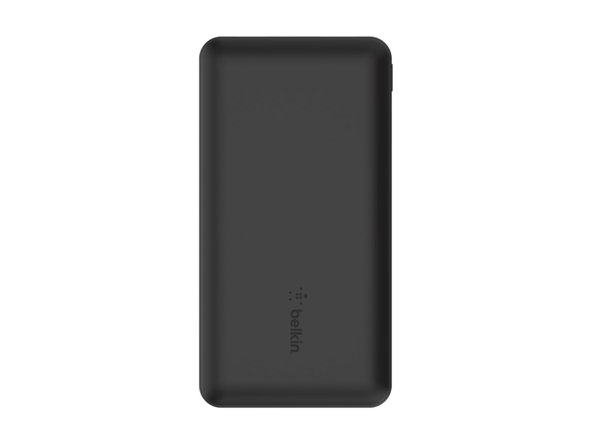 Belkin BOOST CHARGE - Banque d'alimentation - 10000 mAh - 15 Watt - 3 connecteurs de sortie (24 pin USB-C, 2 x USB) - noir - BPB011BTBK - Adaptateurs électriques et chargeurs