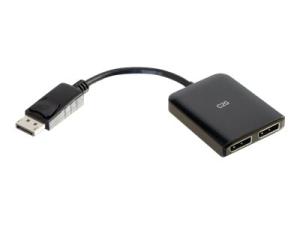 C2G DisplayPort 1.2 to Dual DisplayPort MST Hub - Répartiteur vidéo/audio - 2 x DisplayPort - de bureau - 84291 - Commutateurs KVM