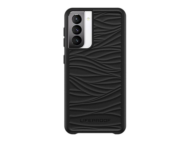 LifeProof WAKE - Coque de protection pour téléphone portable - 85 % de plastique recyclé provenant de l'océan - noir - modèle d'onde douce - pour Samsung Galaxy S21 5G - 77-81255 - Coques et étuis pour téléphone portable