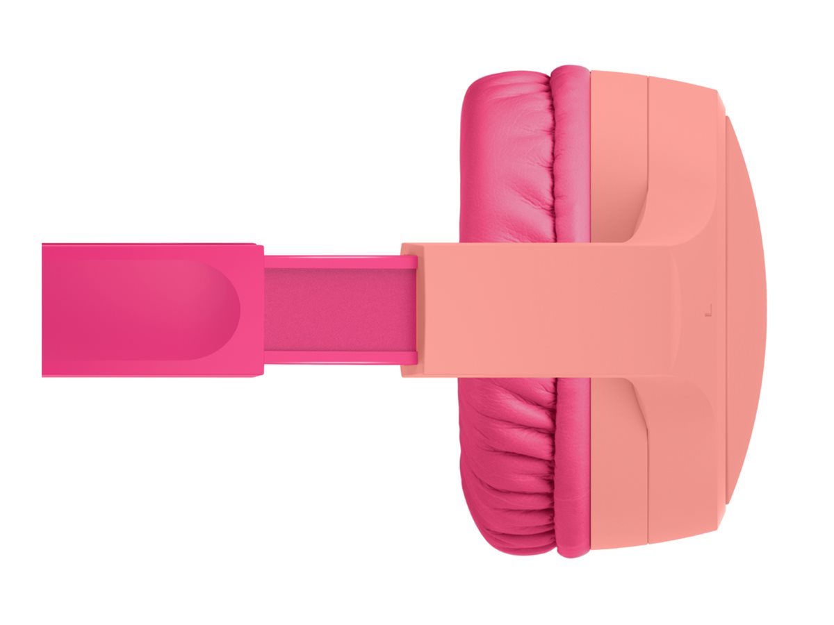 Belkin SoundForm Mini - Écouteurs avec micro - sur-oreille - filaire - jack 3,5mm - rose - AUD004BTPK - Écouteurs