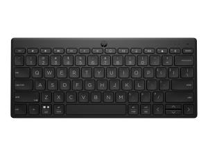 HP 350 Compact Multi-Device - Clavier - sans fil - Bluetooth 5.2 - noir - emballage recyclable - 692S8AA - Claviers