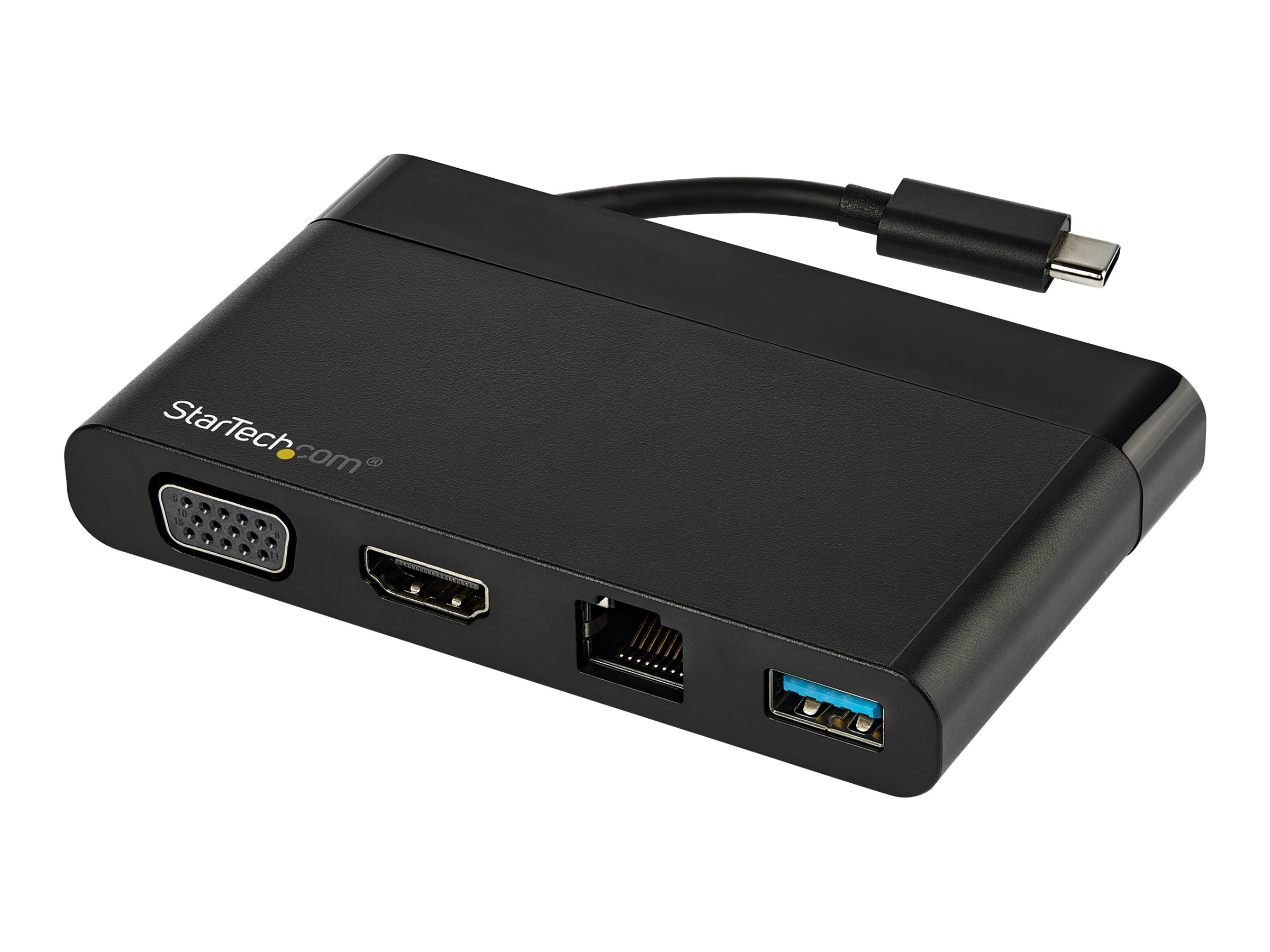 StarTech.com Adaptateur multiport AV numérique avec sorties vidéo HDMI et VGA - USB-A (DKT30CHVCM) - Station d'accueil - USB-C - VGA, HDMI - 1GbE - DKT30CHVCM - Stations d'accueil pour ordinateur portable