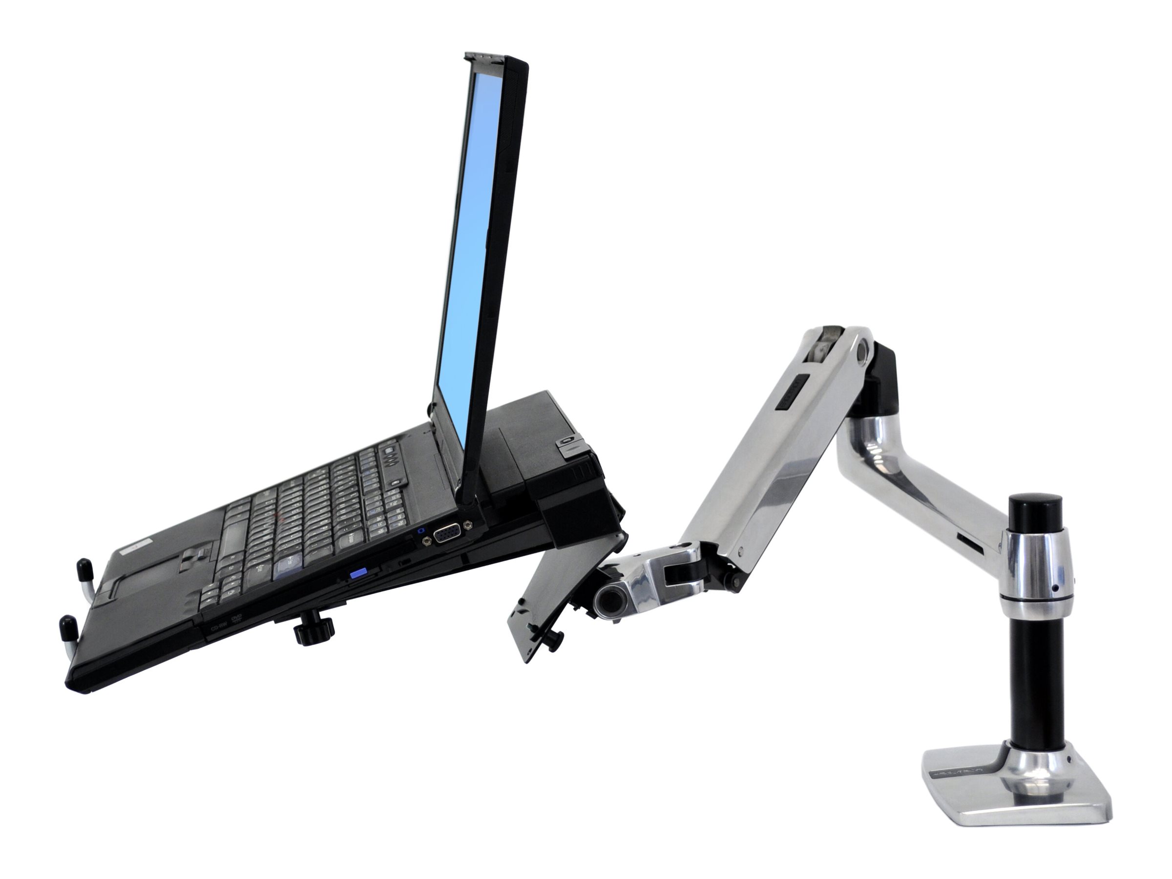 Ergotron - Plateau sur bras articulé pour ordinateur portable - noir - pour Ergotron Bras pour écran NX; LX bi-écrans juxtaposés - 50-193-200 - Accessoires pour ordinateur portable et tablette