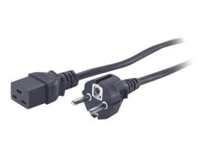 APC - Câble d'alimentation - IEC 60320 C19 pour power CEE 7/7 (M) - CA 230 V - 2.5 m - noir - pour P/N: SMT2200I-AR, SMT2200R2I-AR, SMT3000I-AR, SMT3000R2I-AR, SRT1500XLI, SRT2200XLI-KR - AP9875 - Câbles d'alimentation