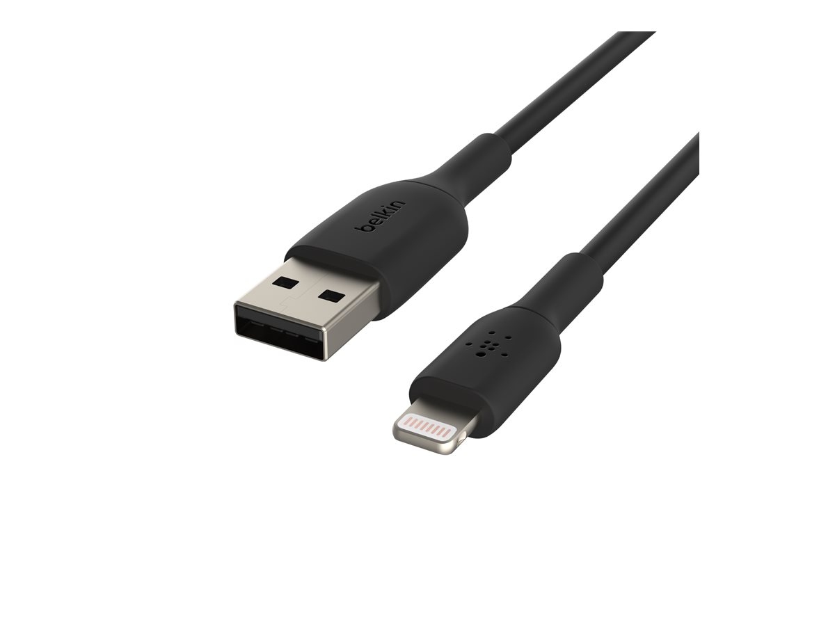 Belkin BOOST CHARGE - Câble Lightning - Lightning mâle pour USB mâle - 15 cm - noir - CAA001BT0MBK - Câbles Lightning