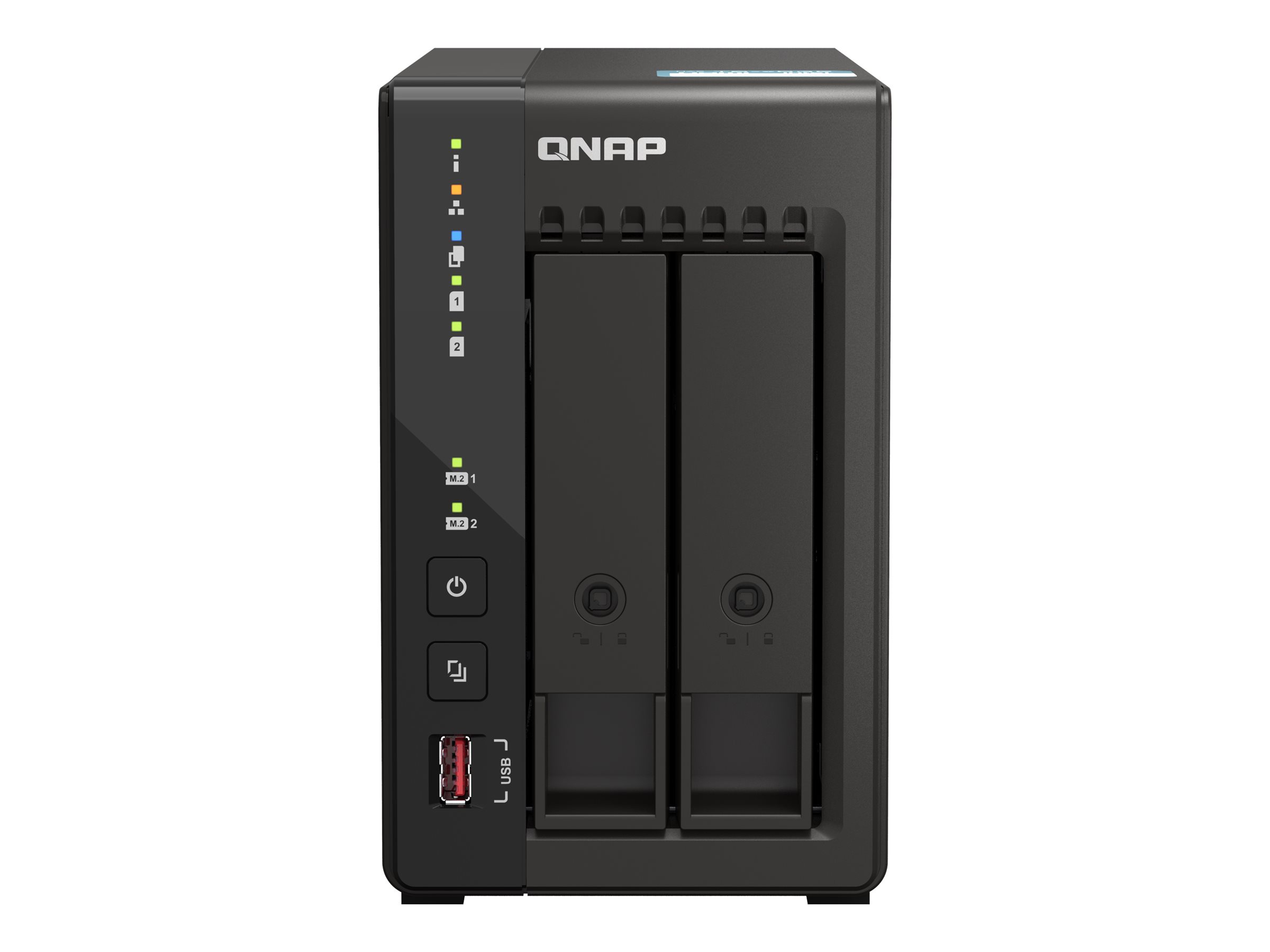 QNAP TS-253E - Serveur NAS - 2 Baies - SATA 6Gb/s - RAID RAID 0, 1, 5, 6, 10, 50, JBOD, 60 - RAM 8 Go - 2.5 Gigabit Ethernet - iSCSI support - TS-253E-8G - NAS