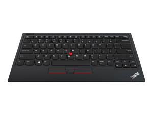 Lenovo ThinkPad TrackPoint Keyboard II - Clavier - avec Trackpoint - sans fil - 2.4 GHz, Bluetooth 5.0 - Allemand - commutateur : commutateurs à clé à ciseaux - noir - OEM - 4Y40X49507 - Claviers