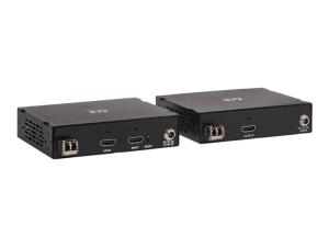 Eaton Tripp Lite Series HDMI over Fiber Extender Kit - 4K @ 60 Hz, HDR, RS-232, IR, USB, Duplex Multimode LC, 985 ft., TAA - Transmetteur et récepteur - rallonge vidéo/audio/infrarouge/USB/série - HDMI - plus de fibre optique - jusqu'à 300 m - 850 nm - GSA gouvernemental - Conformité TAA - B127F-1A1-MM-HH - Prolongateurs de signal