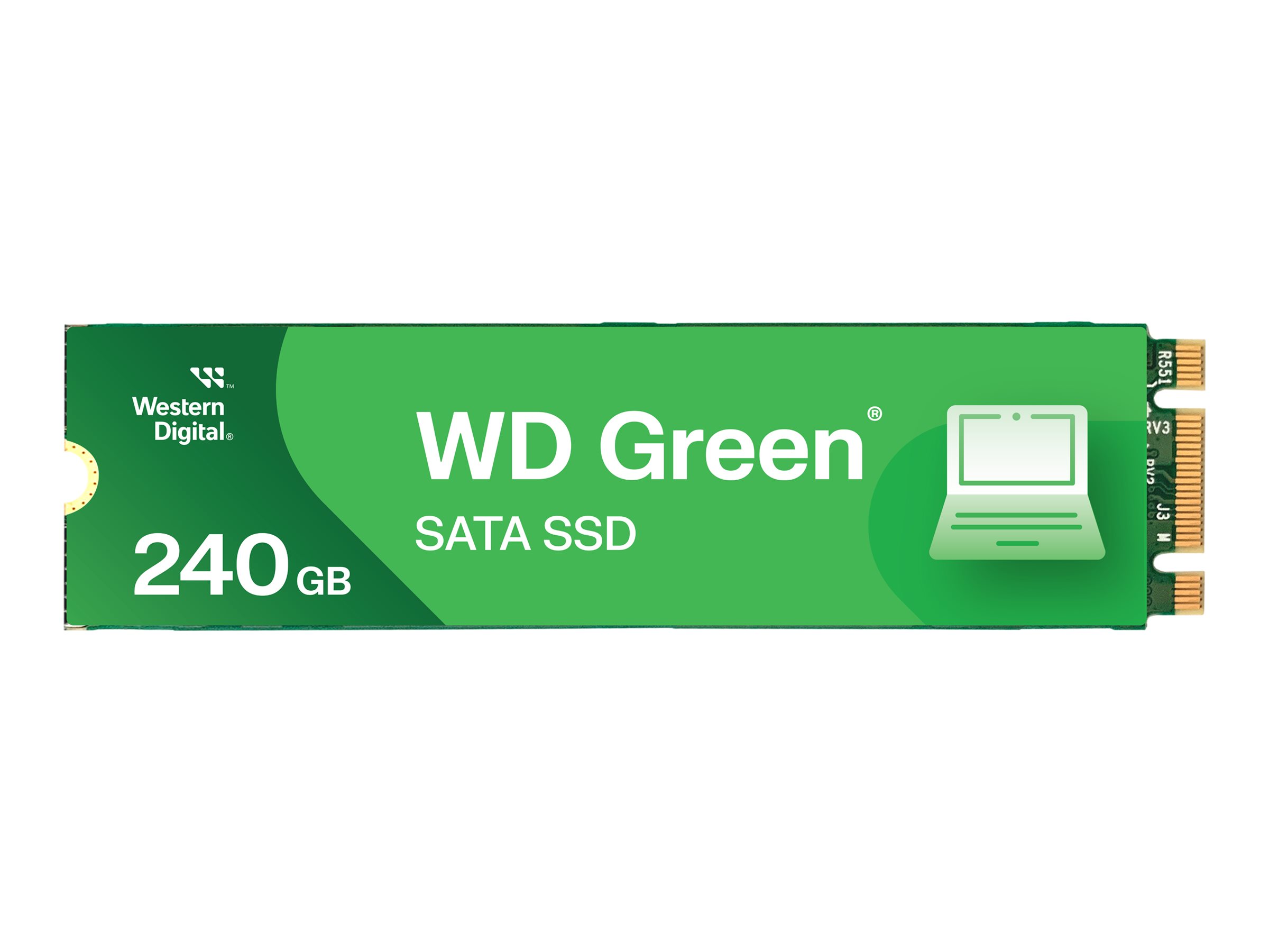 WD Green WDS240G3G0A - SSD - 240 Go - interne - 2.5" - SATA 6Gb/s - WDS240G3G0A - Disques durs pour ordinateur portable