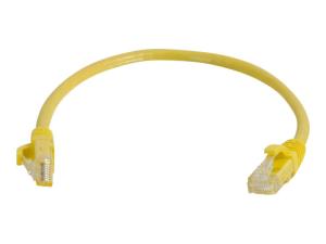 C2G Cat5e Booted Unshielded (UTP) Network Patch Cable - Cordon de raccordement - RJ-45 (M) pour RJ-45 (M) - 2 m - UTP - CAT 5e - moulé, sans crochet, bloqué - jaune - 83243 - Câbles à paire torsadée