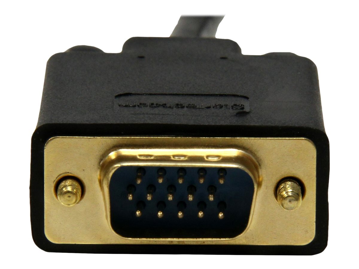 StarTech.com Adaptateur Mini DisplayPort vers VGA - Câble Actif Vidéo Display Port Mâle vers VGA Mâle pour Apple Mac ou PC - Noir 3m - Convertisseur vidéo - VGA - DisplayPort - noir - MDP2VGAMM10B - Convertisseurs vidéo
