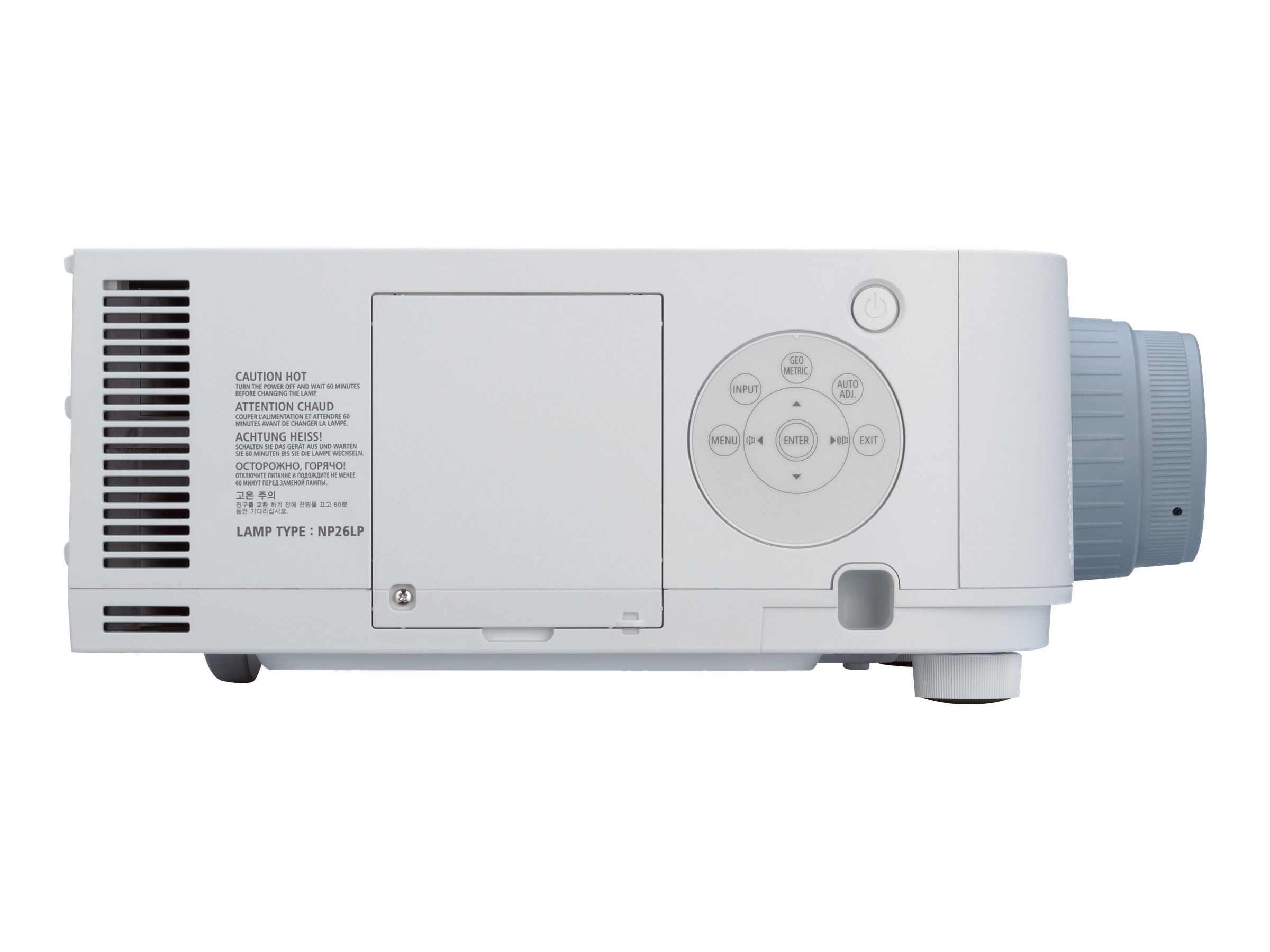 NEC PA622U - Projecteur LCD - 3D - 6200 ANSI lumens - WUXGA (1920 x 1200) - 16:10 - 1080p - aucune lentille - 60003444 - Projecteurs numériques