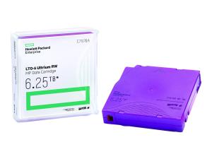 HPE Ultrium RW Data Cartridge - LTO Ultrium 6 6.25 To - violet - pour StoreEver 6250, LTO-6, MSL2024, MSL4048, MSL8096; StoreEver 1/8 G2 - C7976A - Supports de bande