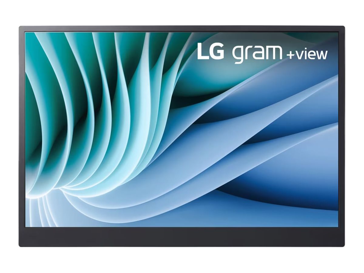LG gram +view 16MR70 - Écran LED - 16" - portable - 2560 x 1600 WQXGA - IPS - 350 cd/m² - 1200:1 - 2xUSB-C - argent - 16MR70.ASDWU - Écrans d'ordinateur