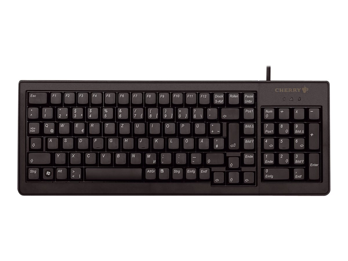 CHERRY G84-5200 XS Complete Keyboard - Clavier - PS/2, USB - QWERTY - US - noir - G84-5200LCMEU-2 - Claviers