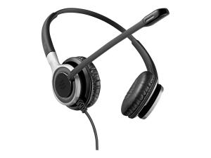 EPOS IMPACT SC 668 - Century - micro-casque - sur-oreille - filaire - noir et argent - 1000581 - Écouteurs