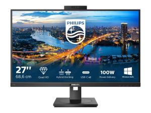 Philips B Line 276B1JH - Écran LED - 27" - 2560 x 1440 QHD @ 75 Hz - IPS - 300 cd/m² - 1000:1 - 4 ms - HDMI, DisplayPort, USB-C - haut-parleurs - texture noire - 276B1JH/00 - Écrans d'ordinateur