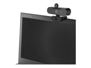 DICOTA Webcam PRO Plus 4K - Webcam - couleur - 3840 x 2160 - 2160p - audio - USB 2.0 - D31888 - Webcams