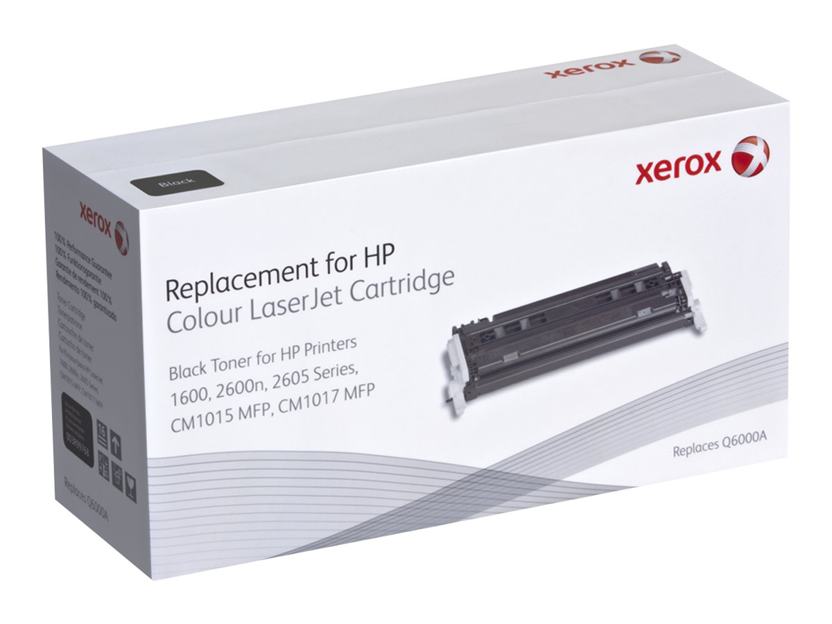 Xerox - Noir - compatible - cartouche de toner (alternative pour : HP Q6000A) - pour HP Color LaserJet 1600, 2600n, 2605, 2605dn, 2605dtn, CM1015 MFP, CM1017 MFP - 003R99768 - Cartouches de toner