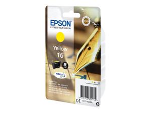 Epson 16 - 3.1 ml - jaune - original - emballage coque avec alarme radioélectrique - cartouche d'encre - pour WorkForce WF-2010, WF-2510, WF-2520, WF-2530, WF-2540, WF-2630, WF-2650, WF-2660, WF-2750 - C13T16244022 - Cartouches d'imprimante