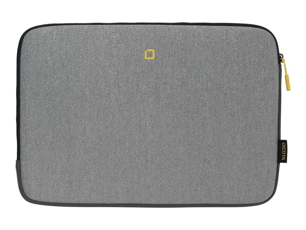 DICOTA Skin FLOW - Housse d'ordinateur portable - 15" - 15.6" - gris, jaune - D31746 - Sacoches pour ordinateur portable
