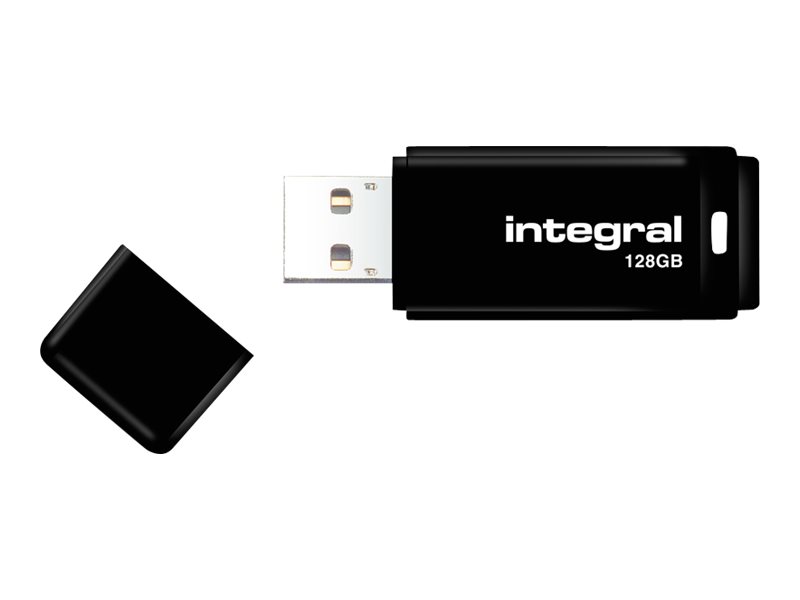 Integral - Clé USB - 128 Go - USB 2.0 - noir - INFD128GBBLK - Lecteurs flash