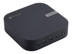 ASUS Chromebox 5 S7009UN+ - Mini PC - 1 x Core i7 1260P / 2.1 GHz - RAM 16 Go - SSD 256 Go - NVMe - Carte graphique Intel Iris Xe - Gigabit Ethernet, 2.5 Gigabit Ethernet, Bluetooth 5.2, IEEE 802.11ax (Wi-Fi 6E) LAN sans fil: - Bluetooth 5.2, 802.11a/b/g/n/ac/ax (Wi-Fi 6E) - Chrome OS - moniteur : aucun - noir éco - 90MS02N1-M001E0 - Ordinateurs de bureau