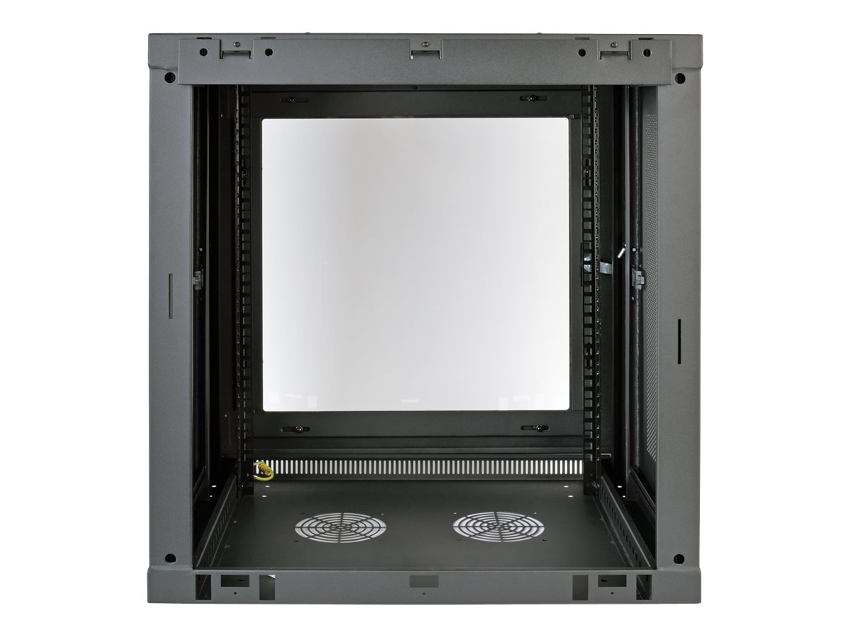 Tripp Lite 12U Wall Mount Rack Enclosure Server Cabinet w/ Glass Front Door - Rack armoire - montable sur mur - noir - 12U - 19" - SRW12UG - Accessoires pour serveur
